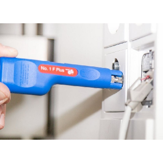 Coax-Stripper No. 1 F Plus, blau/rot-Beschreibung lesen