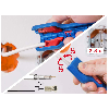 Coax-Stripper No. 1 F Plus, blau/rot