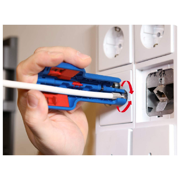 Coax-Stripper No. 1 F Plus, blau/rot-Beschreibung lesen