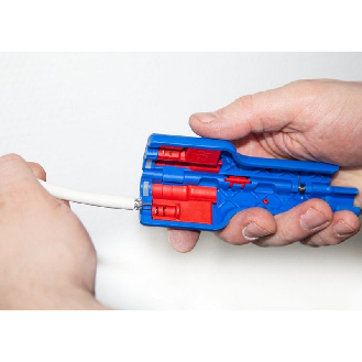 Coax-Stripper No. 1 F Plus, blau/rot-Beschreibung lesen