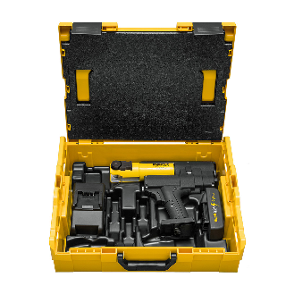 Mini 22V / Mini-Press ACC L-BOXX Koffer + Ladegerät + 22 V Li-Ion Akku-Beschreibung lesen