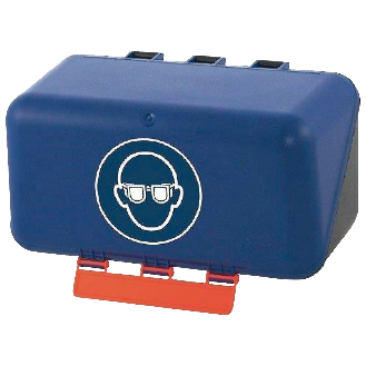 Aufbewahrungsbox SECU Mini Standard, für Bügelbrillen, blau-Beschreibung lesen