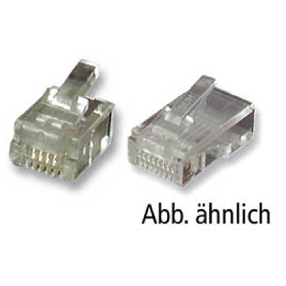 Dönges modular fig UTP, RJ11 6 (4), transparent-Leer más