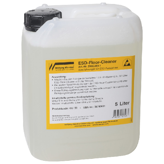 Bodenreiniger, ESD, 5 l Bodenreiniger, ESD, 5 l-Beschreibung lesen