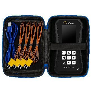PCE Instruments 4-Kanal Temperaturdatenlogger für Thermoelemente PCE-T 420 |8 Thermoelementtypen anschließbar-Beschreibung lesen