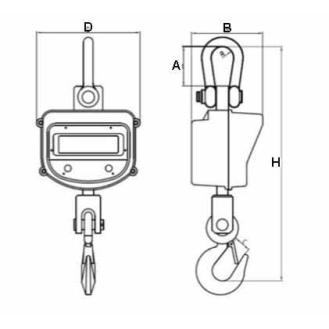 PCE Instruments Kranwaage  PCE-CS 10000N |Wägebereich: 10.000 kg |Auflösung: 5 kg-Beschreibung lesen