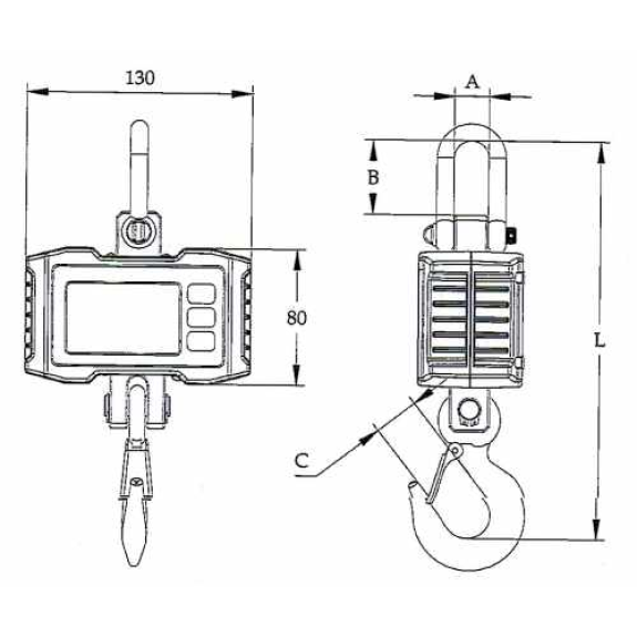 PCE Instruments Dynamometre-Peson-Crochet-peseur  PCE-CS 1000N-Lire la description