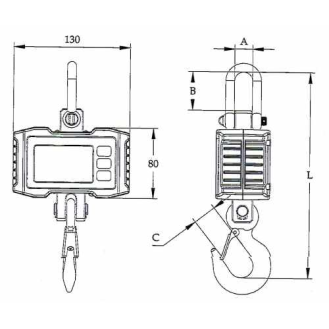 PCE Instruments Dynamometre-Peson-Crochet-peseur  PCE-CS 1000N-Lire la description