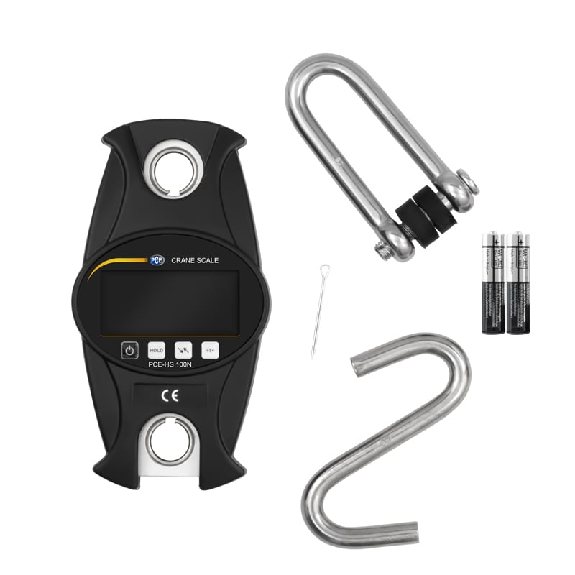 PCE Instruments Hängewaage  PCE-HS 100N |Messbereich: 0 ... 100 kg |Auflösung: 50 g |Genauigkeit: ±1 % v. Mb.-Beschreibung lesen