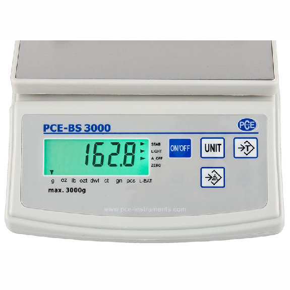 PCE Instruments Balance pour laboratoire  PCE-BS 3000-Lire la description