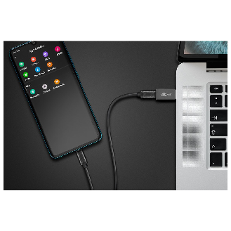 Adapter USB 3.0 SuperSpeed auf USB-C, schwarz-Beschreibung lesen