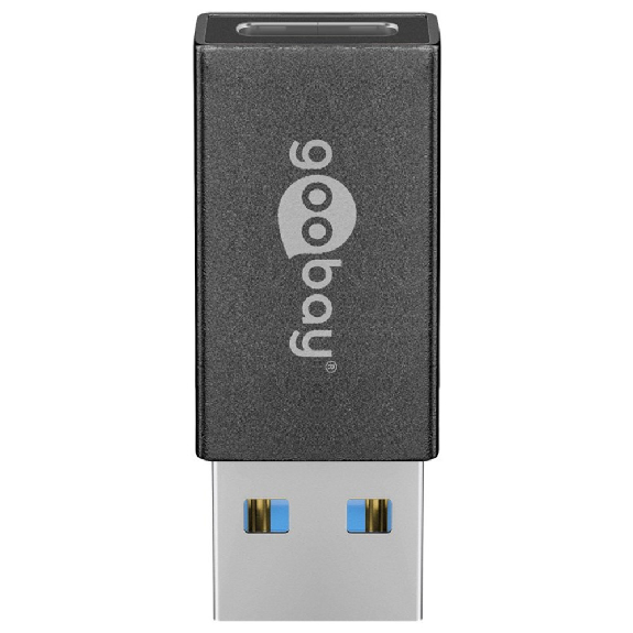Adapter USB 3.0 SuperSpeed auf USB-C, schwarz Adapter USB 3.0 SuperSpeed auf USB-C, schwarz-Beschreibung lesen