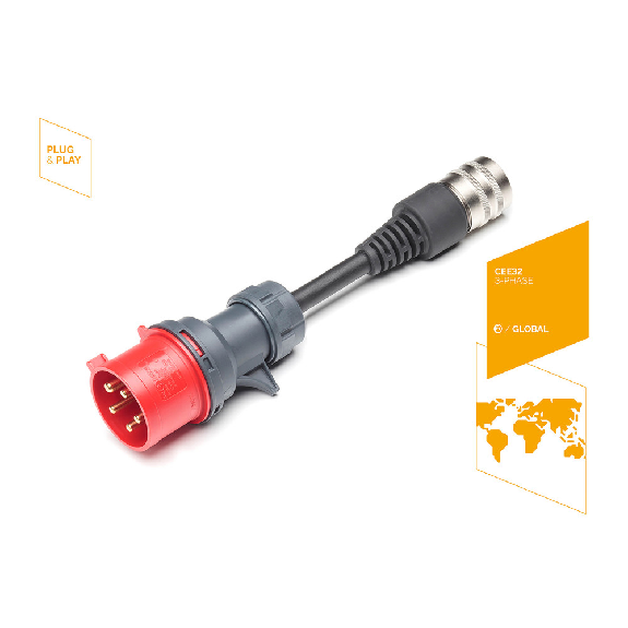 Adapter  CONNECTOR, CEE 32A/400V, rot-Beschreibung lesen