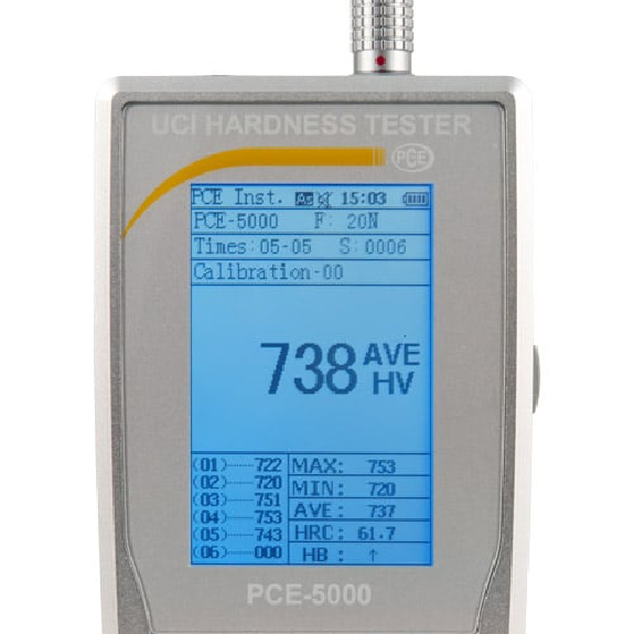 PCE Instruments Durometro a ultrasuoni PCE-5000-Leggi tutto