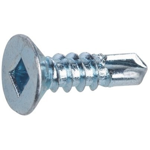 Vis autoperceuse tête fraisée carrée  - L (mm): 50 | Vendu par: 250 | D (mm): 4.8 | DK (mm): 9.5 | k (mm): 3.55-Lire la description