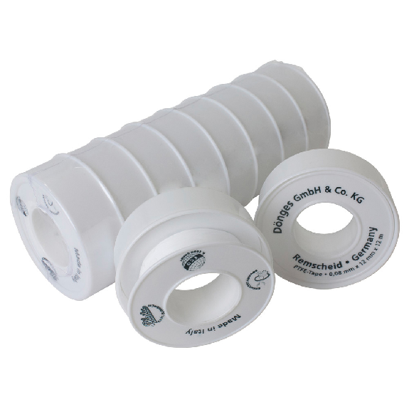 Dönges PTFE Scellage Ruban 0,08 x 12 mm, longueur de rouleau 12 m-Leggi tutto