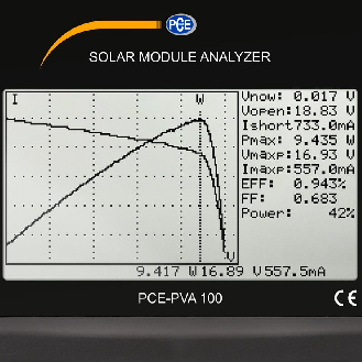 Tester per moduli solari PCE-PVA 100-Leggi tutto