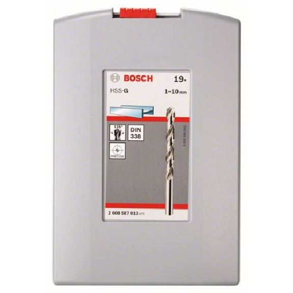 Metallbohrer-Set HSS-G, ProBox, 19-teilig, DIN 338, 135° 1-10 mm-Beschreibung lesen