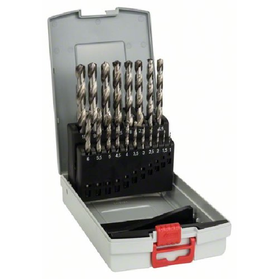 Metallbohrer-Set HSS-G, ProBox, 19-teilig, DIN 338, 135° 1-10 mm-Beschreibung lesen