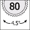 Hebel-Umschaltknarre 1/4"80Zähne 90mm 418QR