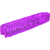 Eslinga redonda HK violeta, longitud 1,5 m, material poliéster
