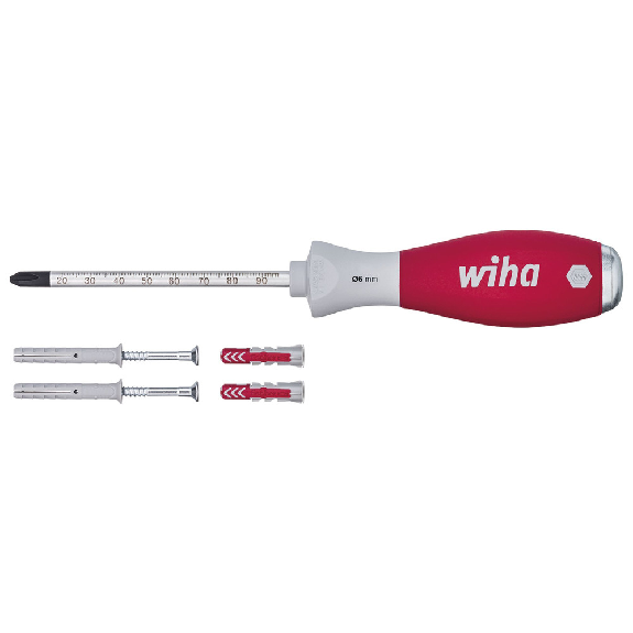 Wiha dübellochschläger-set softfinish, avec 4 chevilles-Lire la description