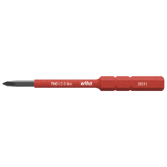 Bit slimBit electric 2831, Kreuzschlitz, PH0 x 75 mm* Bit slimBit electric 2831, Kreuzschlitz, PH0 x 75 mm*-Beschreibung lesen