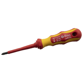 VDE-Kreuzschlitzschraubendreher, PH0, Klingenlänge 60 mm-Beschreibung lesen