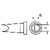 Lötspitze Serie LT, Meißelform, LT AX/Ø 1,6 mm, gebogen 30°