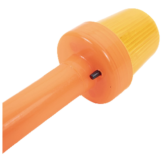 Blinkleuchte für Faltleitkegel, orange, 16 x 4,5 cm-Beschreibung lesen