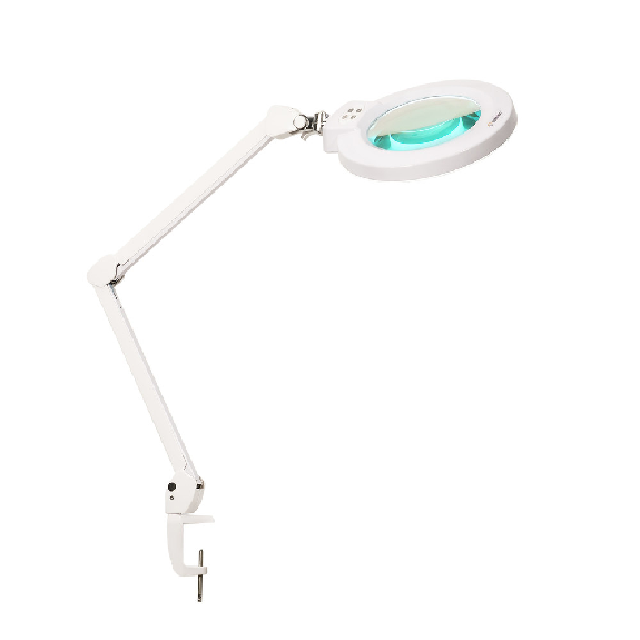 Lampe de grossissement LEDO LEDO 824X-PRO, loupe Ø 172 mm, blanc, 5 dioptries-Leggi tutto