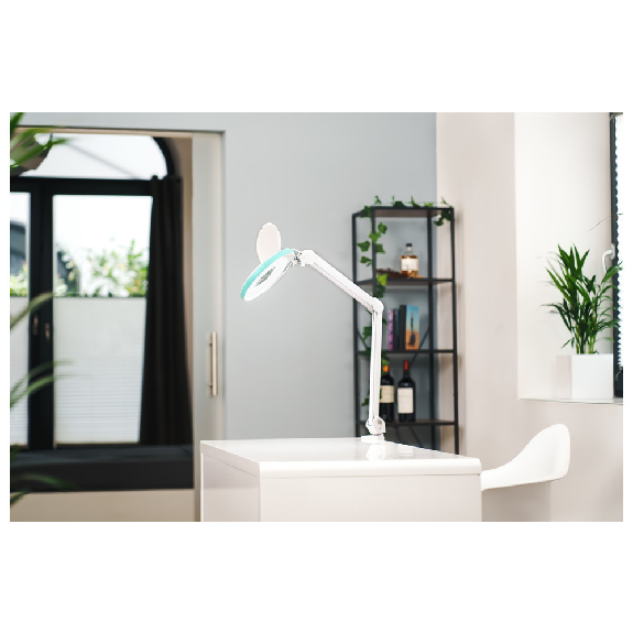 LED Lupenleuchte 721X-MKIII, Lupen-Ø 125 mm, 8 Dioptrien, schwarz-Beschreibung lesen