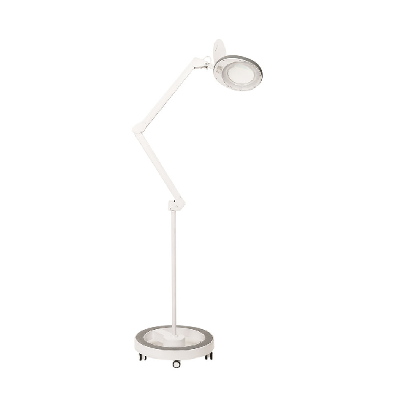 LED Lupenleuchte 721X-MKIII, inkl. Rollstativ 6159, 5 Dioptrien, grau-Beschreibung lesen
