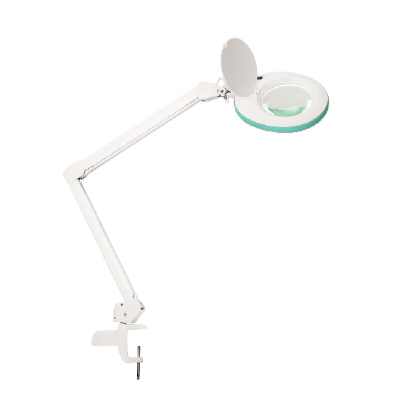 LED Lupenleuchte 721X-MKIII, Lupen-Ø 125 mm, 8 Dioptrien, grün-Beschreibung lesen