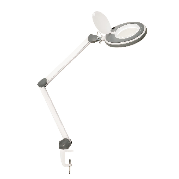 LED Lupenleuchte 821X, Lupen-Ø 125 mm, 5 Dioptrien, grau-Beschreibung lesen
