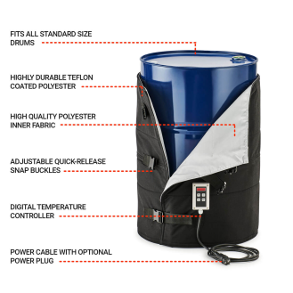 Calefactor para bidones de 200l - 230V/1200W-Leer más
