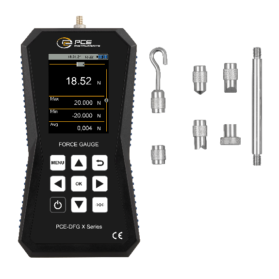 Kraftmessgerät 0 bis 20 N mit LCD-Display-Beschreibung lesen