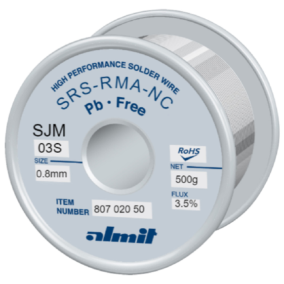 Lötdraht, SRS-RMA-NC-03-S, 0,5 mm, 500 g Lötdraht, SRS-RMA-NC-03-S, 0,5 mm, 500 g-Beschreibung lesen