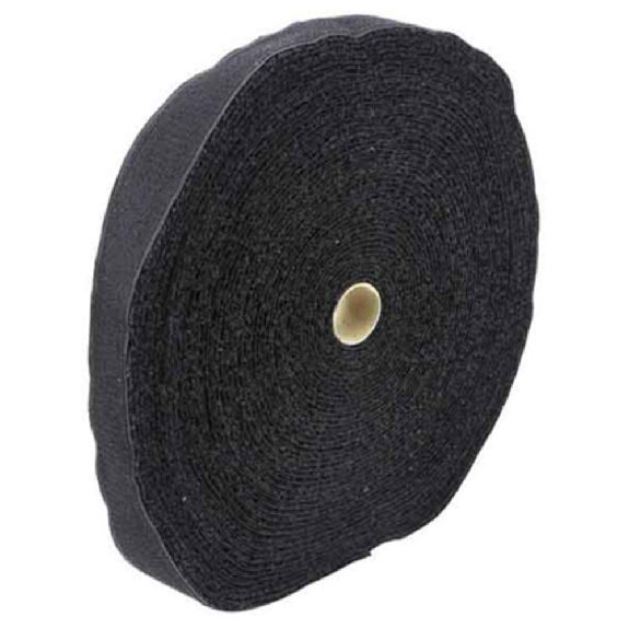 Klettband, 25 mm x 25 m, schwarz Klettband, 25 mm x 25 m, schwarz-Beschreibung lesen