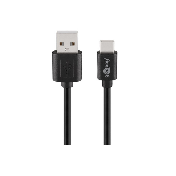 USB 2.0 Kabel, USB-C auf USB A, schwarz, 1 m USB 2.0 Kabel, USB-C auf USB A, schwarz, 1 m-Beschreibung lesen