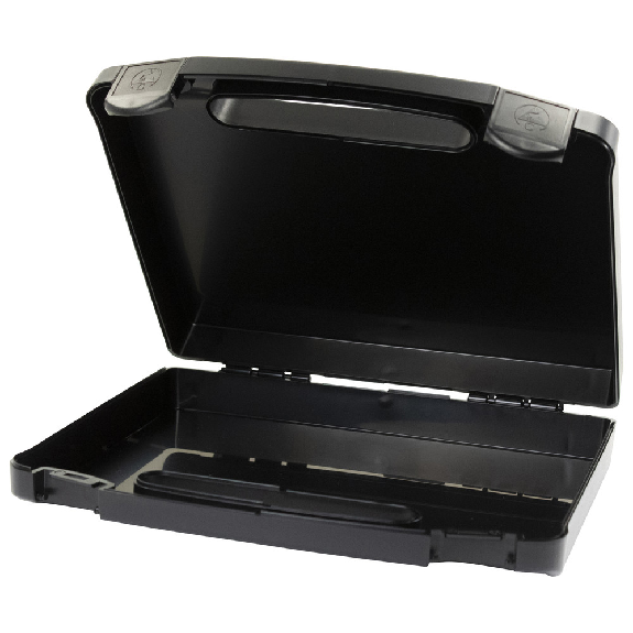 Kunststoffkoffer, ESD, Abmessung Innen L x B x H 240 x 170 x 42 mm Kunststoffkoffer, ESD, Abmessung Innen L x B x H 240 x 170 x 42 mm-Beschreibung lesen