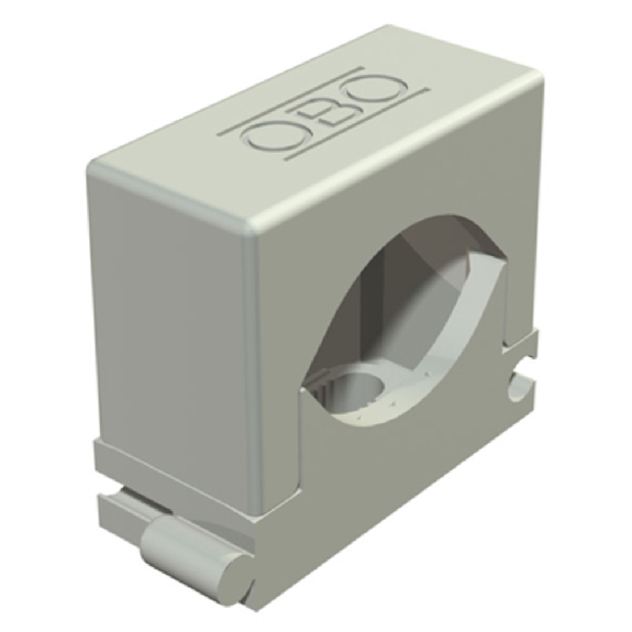 OBO Row Printing Clamp Type 2037, 16 - 24 mm, gris clair-Leggi tutto