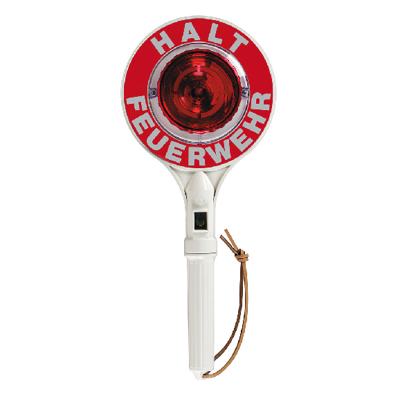 Anhaltestab, rot/rot, HALT  / HALT , beidseitig, LED D5-Beschreibung lesen