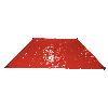 Bodenschplane für Faltbehälter, Vinyl, Rot, 2,5 x 2,5 m