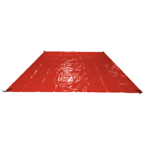 Bodenschplane für Faltbehälter, Vinyl, Rot, 2,5 x 2,5 m-Beschreibung lesen