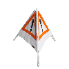 Dönges Klett-Faltsignal, 900 mm, retroreflektierend, ohne Klettschild