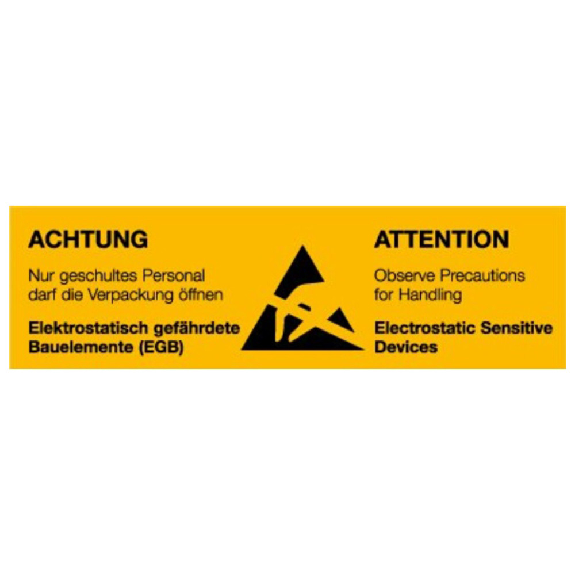 Signe d'avertissement Warbier, ESD-Leggi tutto