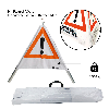 Dönges Klett-Faltsignal, 900 mm, Tagesleuchtfarbe, ohne Klettschild