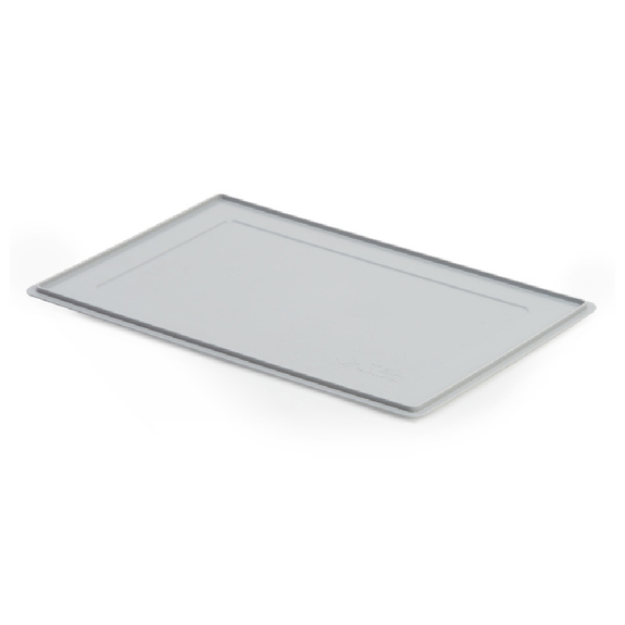 Auflagckel für Euro-Lagerbehälter, grau, 600 x 400 mm Auflagckel für Euro-Lagerbehälter, grau, 600 x 400 mm-Beschreibung lesen