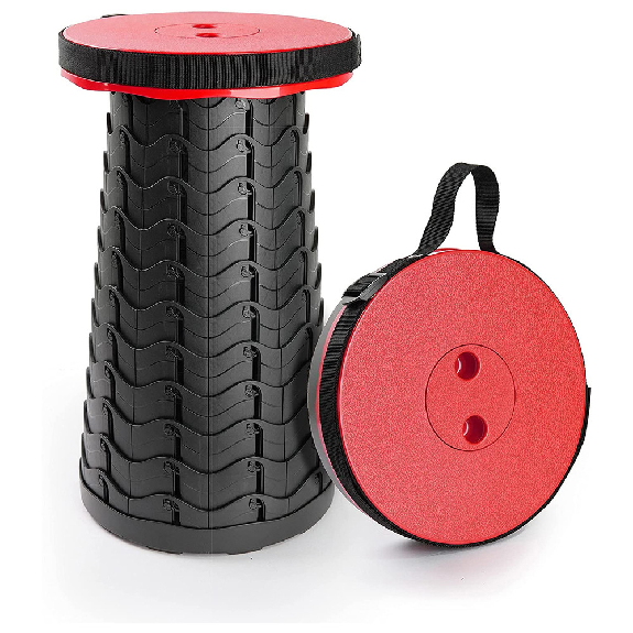 Teleskophocker, Traglast 180 kg, rot/schwarz-Beschreibung lesen